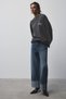 Grafik baskılı oversize t-shirt - 5