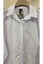 Women's Scallop Shirt with Capri Sleeves and Embroidery Detail, 100% Cotton - 4