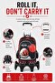 Kids 3 Wheel Trolley School Backpack Set, 3 wheel Detachable Rolling School Bag with Lunch Bag and Pencil Case for Kids (Space) - 2