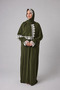 Practical Sandy Fabric One-Piece Prayer Dress with Attached Hijab Suitable for Hajj and Umrah - 2