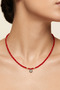 Crystal Bead Evil Eye Eyelash Eye Pendant