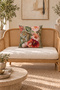 Aura Leopard and Floral Patterned Decorative Throw Pillow Covers Set of 4 – 2 Square, 2 Rectangular (Double-Sided) - 6