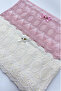 50X90 2-Pack 100% Cotton Velvet Lace Laced Bow Dowry Box Hand and Face Towels - 2