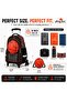 Kids Trolley Backpack Set 3 Piece, School Bag with Lunch Bag, Pencil Case & 3 wheel Detachable Trolley, 3D Design Rolling Backpack for Boys & Girls - 3