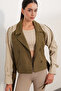 Women's Belted Short Trench Coat 5970 - D.Khaki - 3