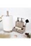 Marble Paper Towel Holder Beige - 3