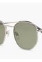 Men Hexagonal Grey Lens Sunglasses - 6