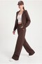 Women's Soren Brown Top and Bottom Tracksuit Set - 3