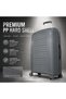 Large Hard Shell Suitcase, Expandable Polypropylene PP Luggage with TSA007 Combination Lock, Double Zipper, Spinner Wheels and USB Charging Port, Travel Trolley Bag - 24 inch - 6