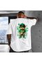 Men's Wear Premium Unisex Printed 100% Cotton Crew Neck Short Sleeve Black-White T-Shirt - 4