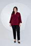 Plus Size Women's V-Neck Ruffle Blouse - 2