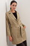 Women's Belted Short Trench Coat 5990 - K. Beige - 3