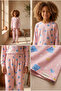 Girl's Packaged Cat Pajama Set Pink - 2