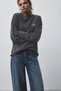 Grafik baskılı oversize t-shirt - 6