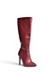 N372530109 Burgundy Thin Heeled Women's Boots - 6