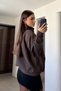 Gabardine Embroidered Bomber Jacket - Brown - 6
