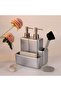 Iris Two-Fluid Sponge Holder Silver - 2