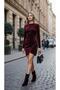 Imported velvet thin heel women's bootie k26-0020-00 - 2