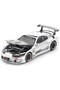 Pop Race Top Secret 1:64 Gt300 Supra Silver Chrome Metal Car 7 cm |   3+ Years Old |   Fine Motor Skills and Visual Perception - 4