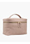 Quilted Makeup Bag with Handle - 3