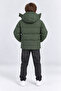 Boy's Hooded Fleece Inside Waterproof Inflatable Warm Winter Coat Ak4281 - 5