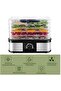 Food Dehydrator, Electric 5 Layer Fruit Vegetable Meat Dryer, Professional 360 Degree Hot Air Circulation System, 5 Stackable Drying Trays - 7