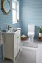 Mest Gray 2-Piece Bathroom Mat Set 60X100+50X60 cm Non-Slip Base, Soft, Washable, Modern - 3