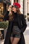 Women's Cap Hat, Vintage Model with Brim, Stylish Casual Autumn Winter Hat - 2
