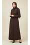 Women's Middle-Aged and Older Women's Honeycomb Fabric Ferace with Collar, Buttons and Pockets - 3