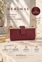Women's Bag 100% Real Leather Phone Bag with Gold Accessories Wallet Card Holder Multifunctional Organizer - 3