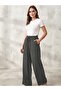 Women's Cupra Modal Fabric Adjustable Lace-Up Trousers with Elastic Waist