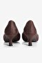 Women's Suede Stiletto Pointed Toe Drawstring Detailed Heeled Shoes Dova Brown - 5