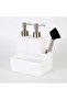 Iris Two-Fluid Sponge Holder White