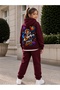 Space Quest Unisex Kids' Hooded Tracksuit Set – Printed Sweatshirt & Jogger Pants - 3