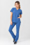 Happiness Spaniard - Lycra Doctor Nurse Uniform Set Scrubs Uniform Surgical Suit (Women), Sisl - 3