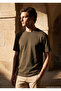 Khaki Plain 100% Cotton T-Shirt - 2