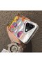 iPhone 16 Compatible Silicone Edge Hard Back Case Balloon Patterned Couple Phone Case - 4