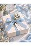 Baby Blue Linen Ribbon 2.5 cm – 1 Roll 20 Meters – Decorative Bow, Gift Wrapping, Decoration and Textile Accessory Ribbon - 3