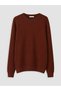 Ozmarka New Season Brown Crew Neck Men's Knitwear Sweater - 5
