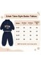 Sweet Dog Embroidered Baby Boy 2-Piece Tracksuit Set Premium 3 Yarn Threaded Half-Zip Winter Set - 6