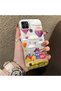 Realme C25Y Compatible Silicone Edge Hard Back Case Balloon Pattern Lover Couple Phone Case - 3