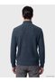 Ozmarka New Season Indigo Stand Collar Men's Knitwear Sweater - 3