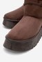 Women's Fur-Lined High-Sole Mini Boots - 4
