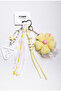 Special Design Charm Keychain with Yellow Flower Detail and Multiple Objects