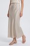 Stone Veered Cut Draped Luxurious Satin Skirt - 4
