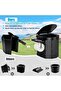 Upgraded Foldable Camping Toilet with Comfort Seat & Phone Shelf | Portable Loo for Adults | Sturdy 400lbs Capacity ABS Plastic | 6L Washable Basket | Built-in Toilet Roll Holder & Lid | Comp - 3