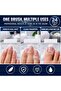 Multi functional 24pcs clear plastic nail brush designed with an ergonomic handle grip for scrubbing and removing dust or dead skin during manicures and pedicures - 7