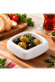 Parrot 4 Pieces White Square Mini Sauce Bowl – Jam Bowl and Breakfast Serving Bowl - 3