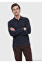 Navy Blue Plain 100% Cotton T-Shirt - 4