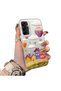 Samsung Galaxy A15 Compatible Silicone Edge Hard Back Case Balloon Patterned Lover Couple Phone Case